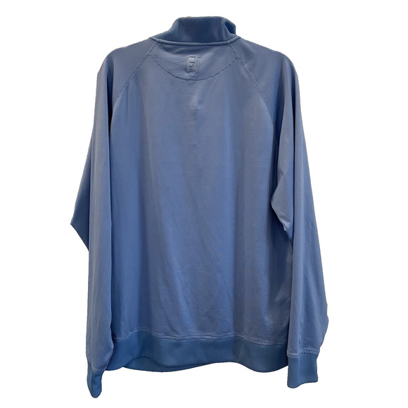 FootJoy FJ Mens Sz Large* Pullover Blue Golf Athletic Performance Stretch Shirt - Picture 2 of 12